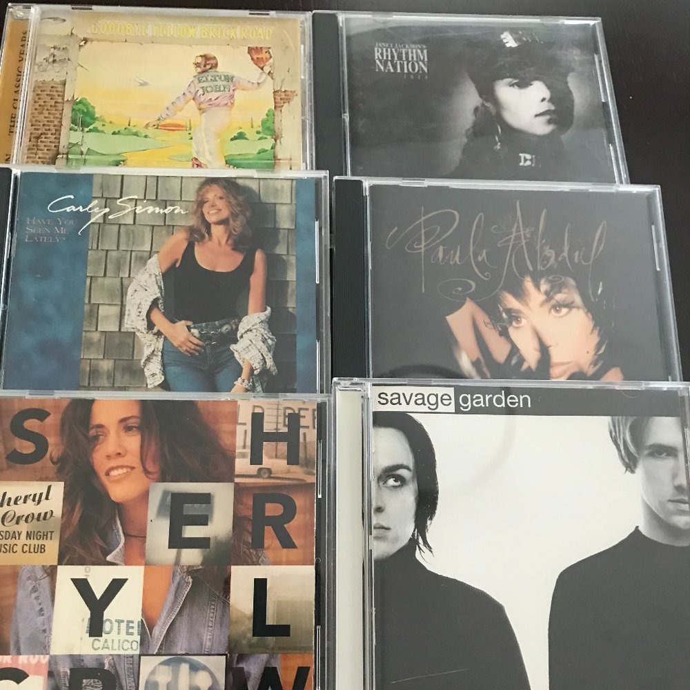 Lot of 6 Music CD's: John, Simon, Crow, Jackson, Abdul, Savage Garden Pre-Owned.